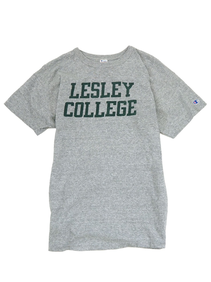 80's トリコタグ チャンピオン ''LESLEY COLLEGE'' 染み込みプリントT