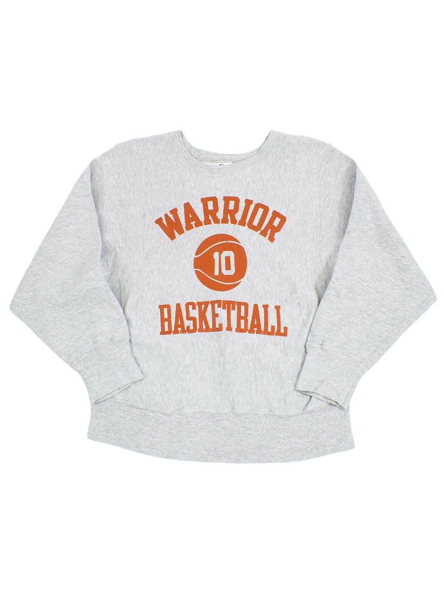 80's プリントタグ チャンピオンRW ''WARRIOR BASKETBALL'' 3段プリント 表記(M) USA製