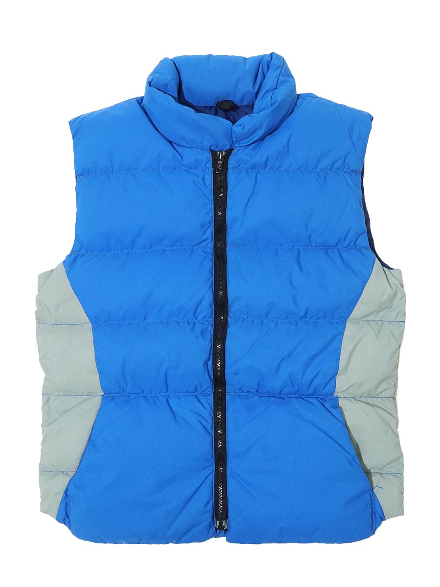 70's Marmot Mountain Works ラッコタグ ダウンベスト ブルー/グレー