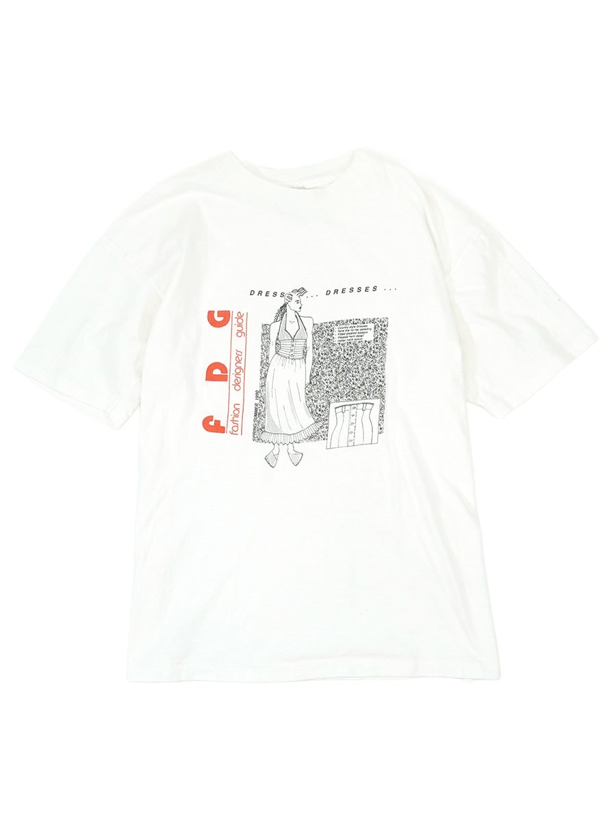 90's Hanes ''FDG'' Tシャツ ホワイト 表記(XL) USA製 | NEW ITEM