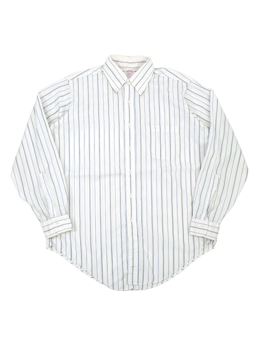 海外 c-boy 90's 太ストライプ BDシャツ BURBERRYスラックス Brooks Brothers Makers ストライプ柄 B.D.シャツ 表記(16) USA製