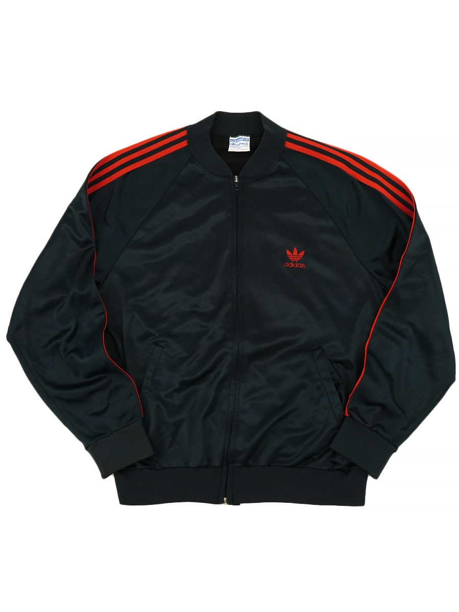  黒/赤 ジャージ atp L表記 70's adidas ATPジャージ 黒×赤 表記(L) USA製 | すべての商品