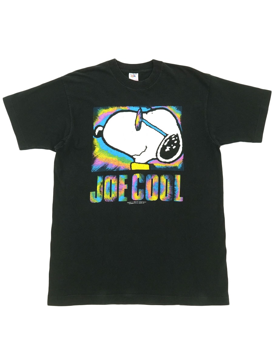 90's FRUIT OF THE LOOM ''JOE COOL'' Tシャツ ブラック 表記(L) USA製