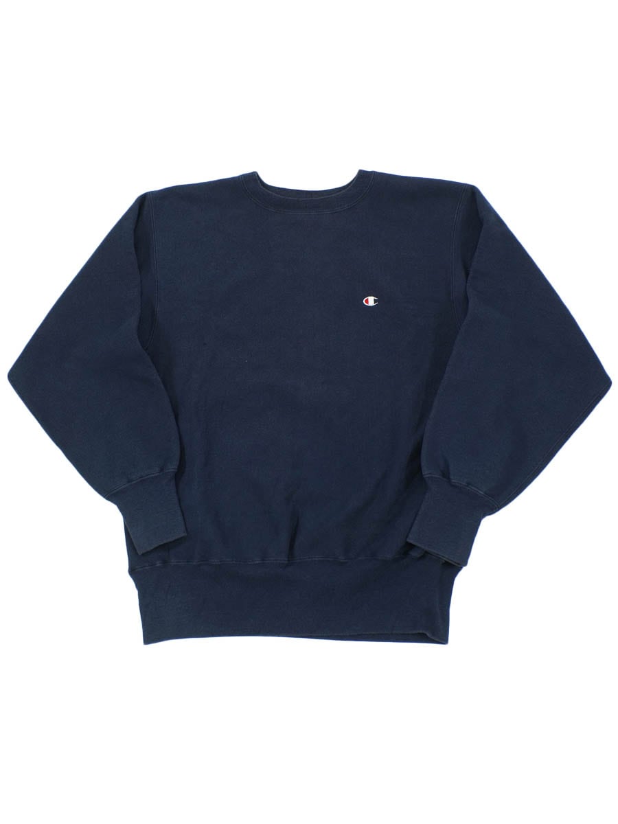 90's 刺繍タグ チャンピオンRW 無地 ネイビー 表記(XL) USA製