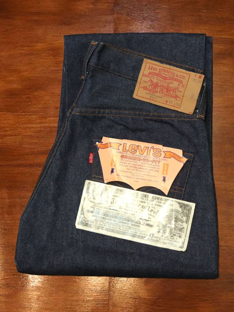 1980s DEAD STOCK Levis 501 RED LINE , Size W32 L34