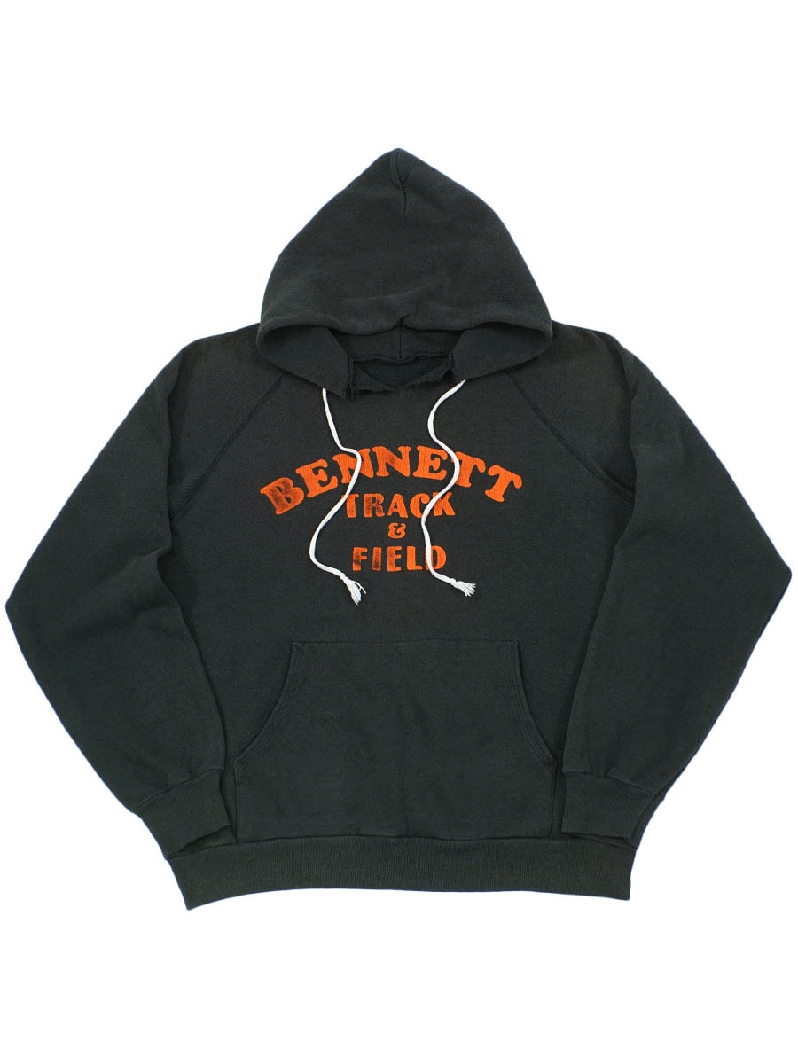 80's～ ''BENNETT TRACK & FIELD'' スウェットパーカ ブラック！実寸(L位)