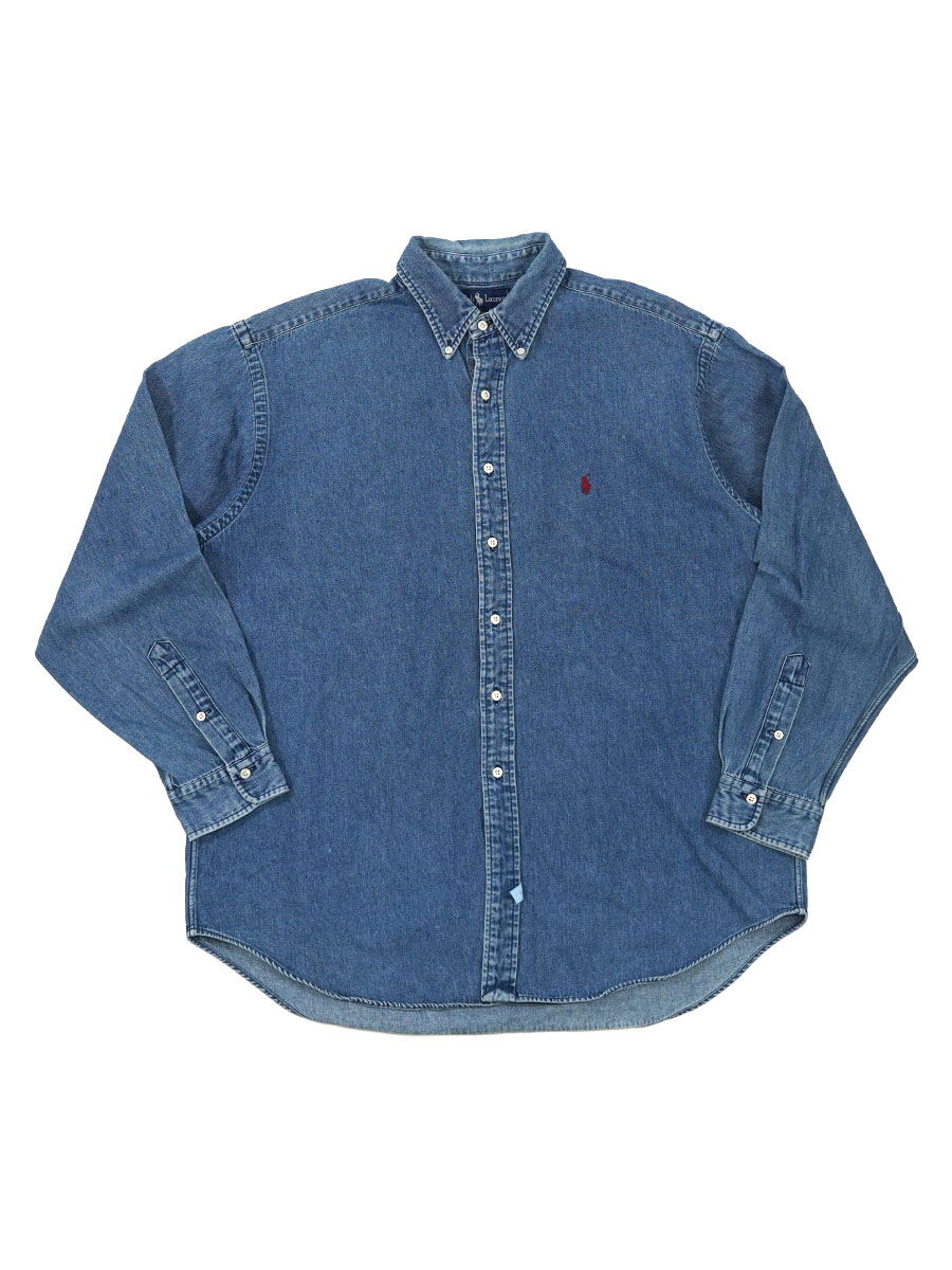 ラルフローレン ロングスリーブ B.D. デニムシャツ 表記(XL)