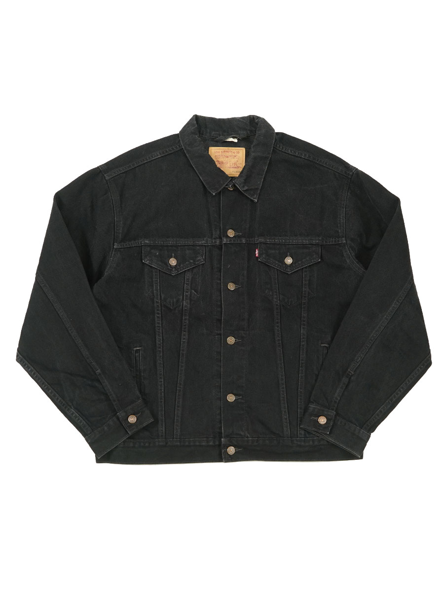 90's LEVI'S 70507-4159 ブラックデニムジャケット 表記(XL) MEXICO製