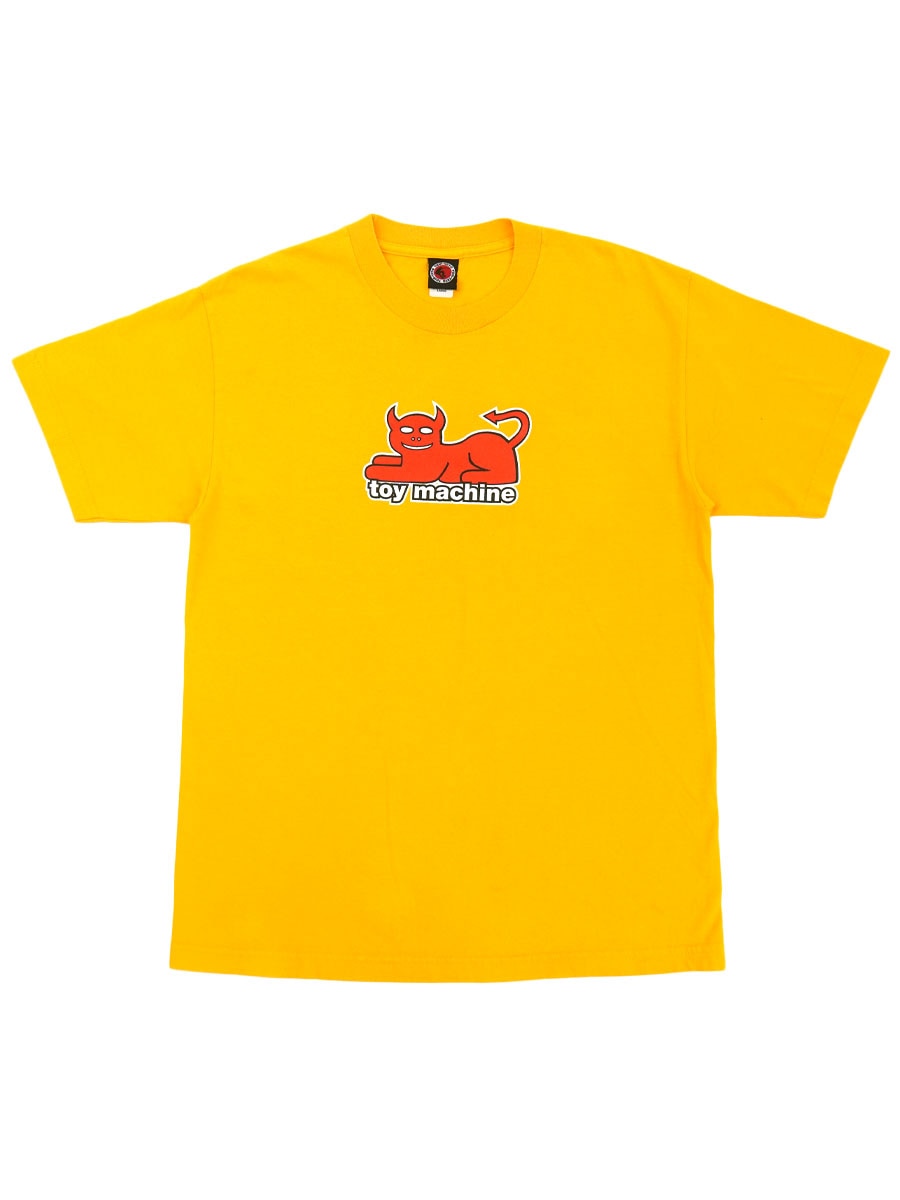 u*6様 レア　美品　少年ナイフ Yellow Machinegun Tシャツ 00'S TUM-VETO TOY MACHINE ''DEVIL CAT'' Tシャツ 表記(L) | NEW ITEM
