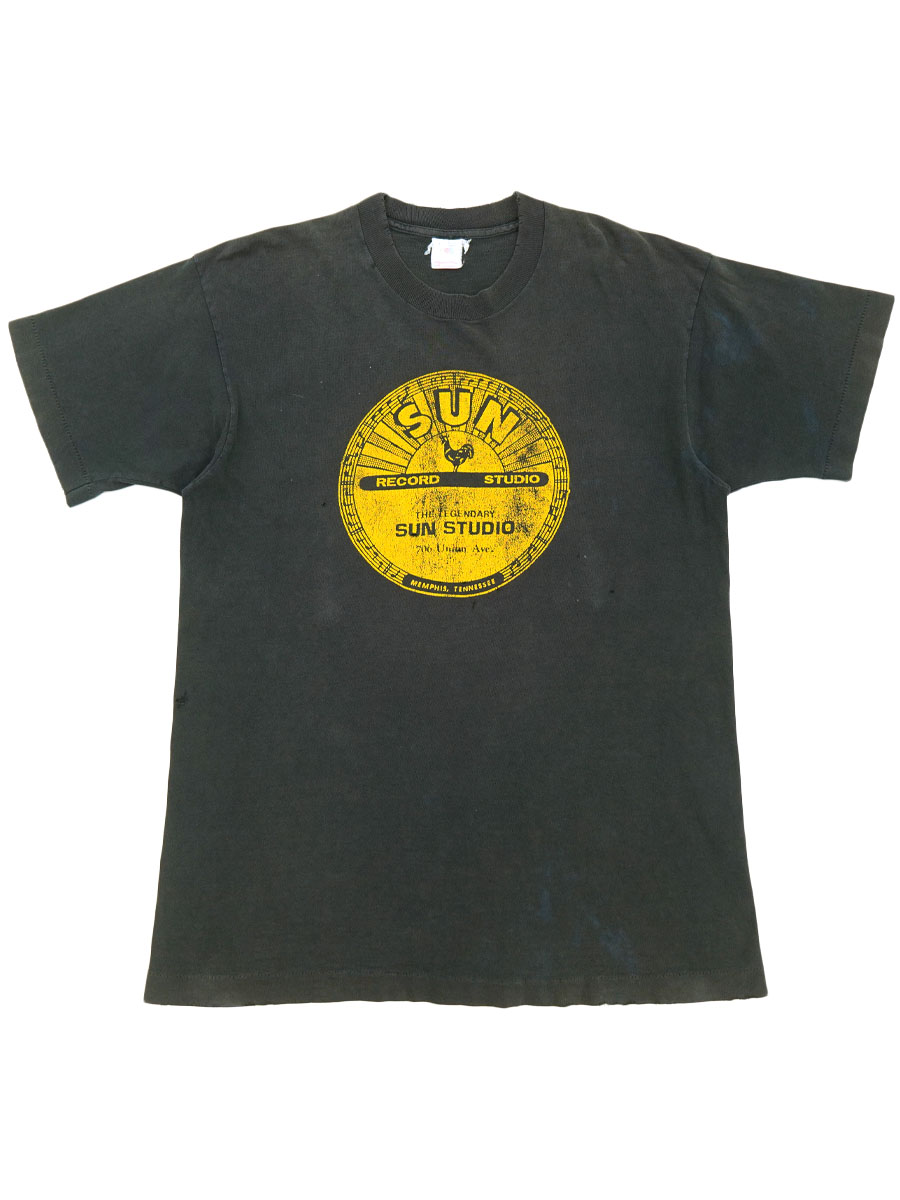 90's FRUIT OF THE LOOM ''SUN STUDIO'' Tシャツ ブラック 表記(L) USA製