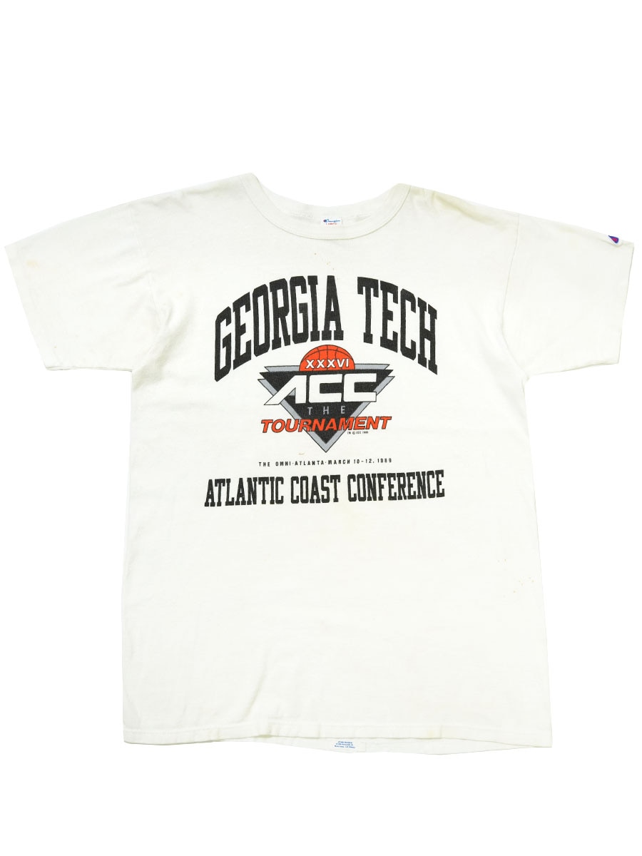 80's トリコタグ チャンピオン ''GEORGIA TECH'' 染み込みプリント T