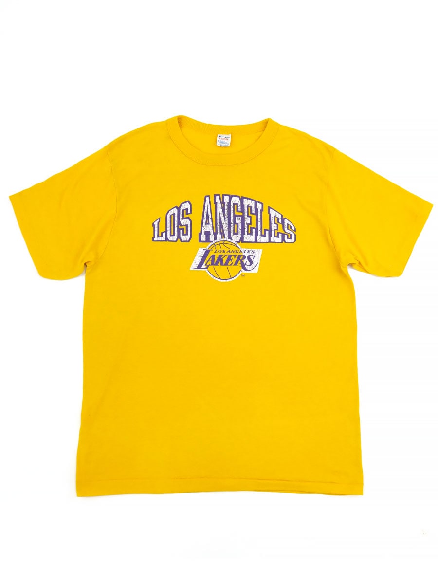 80's トリコタグ チャンピオン ''LA LAKERS'' Tシャツ 表記(XL)