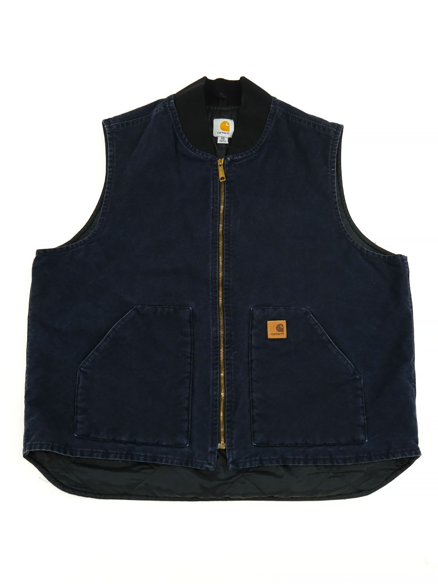 00's カーハート ダックベスト NAVY 表記(2XL) | NEW ITEM
