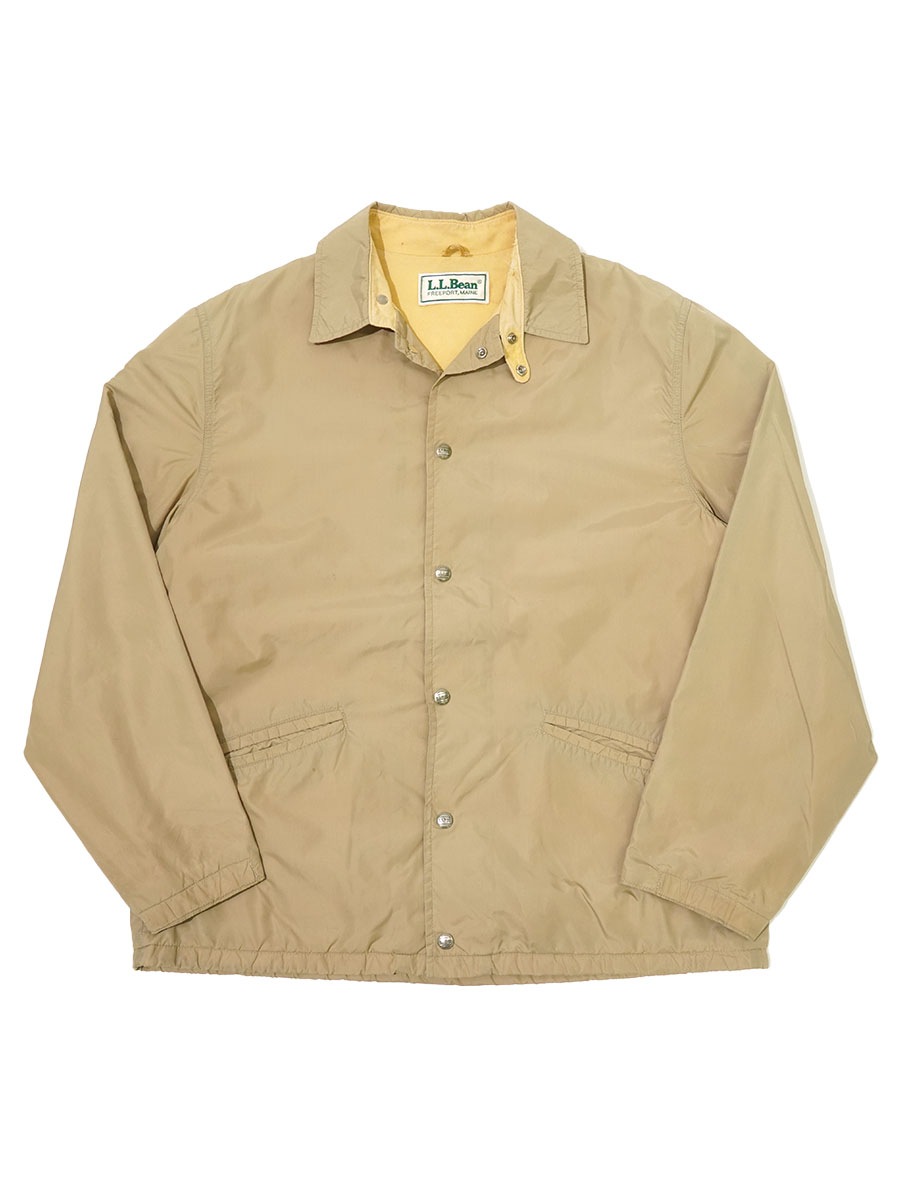 80's L.L.Bean チンストラップ コーチJKT ベージュ 実寸(L位)