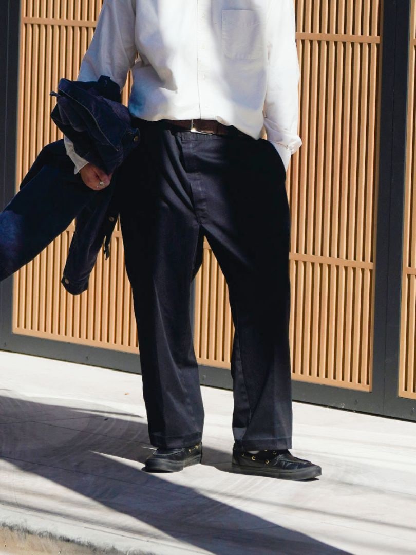 90's Dickies ワークパンツ ブラック 実寸(W40 L25位) USA製