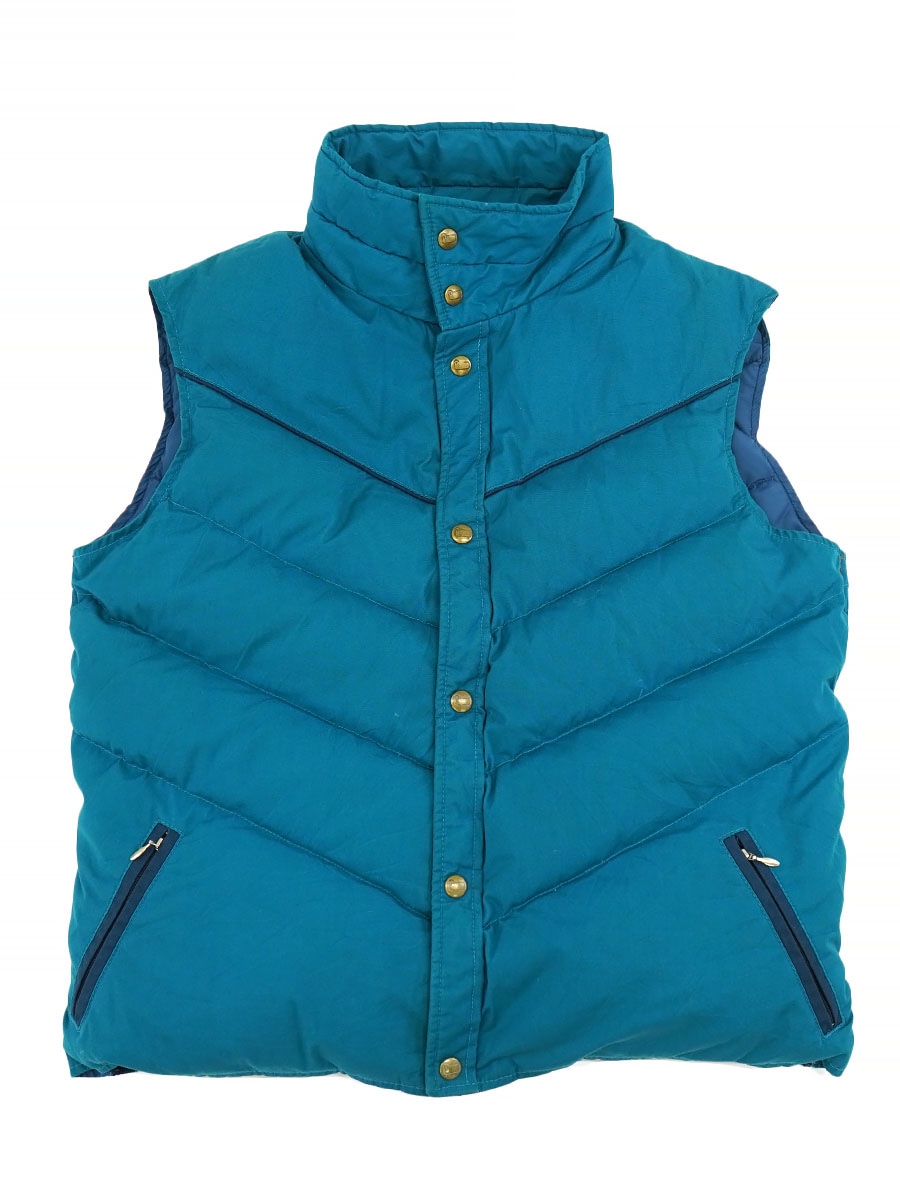 80's Woolrich リブ羊マーク ダウンベスト 実寸(M位) ASIS | NEW ITEM