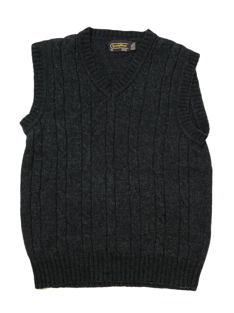 80's SPORTSWEAR SEARS ウール×アクリル ニットベスト 表記(M)