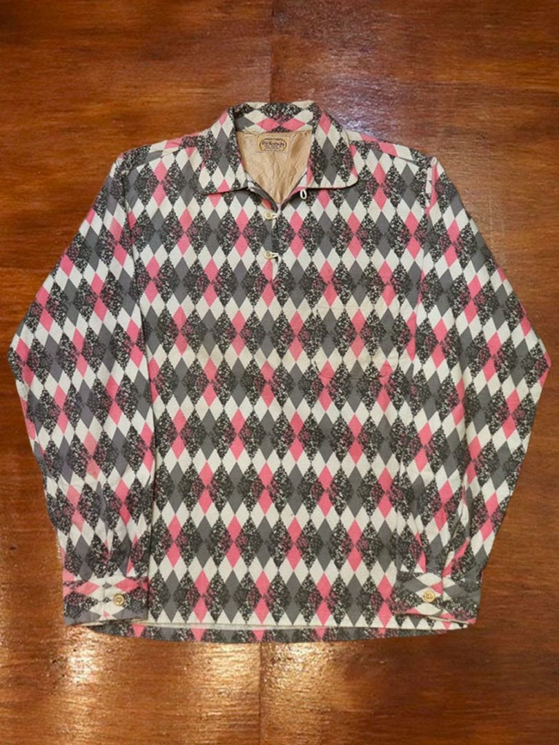 1950s FLANNEL SHIRT , Size S