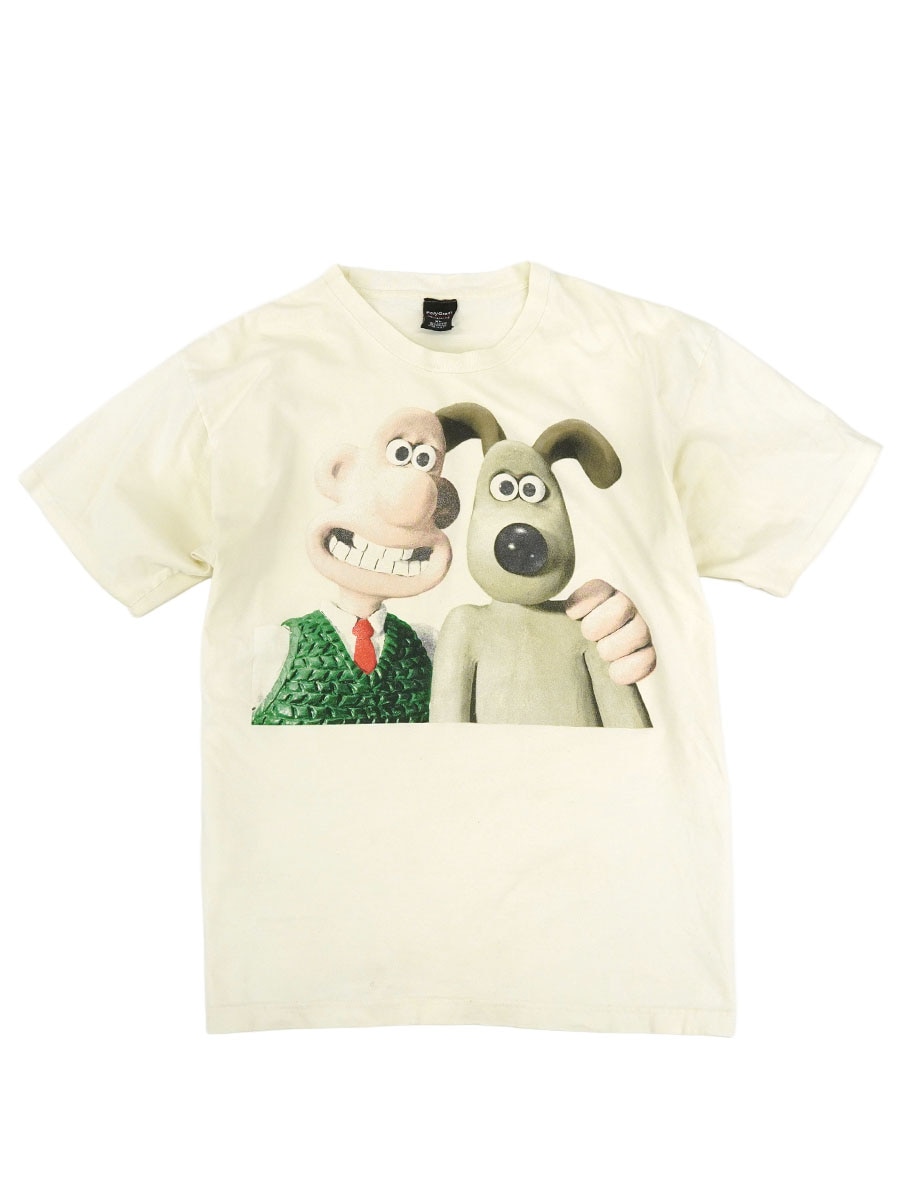 90's PolyGram ''ウォレスとグルミット'' Tシャツ ホワイト 表記(XL) USA製
