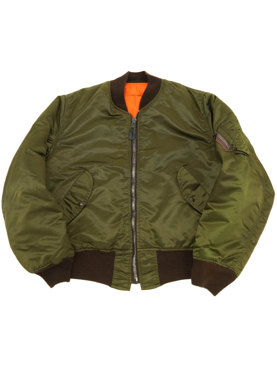 CORINTH MA-1 made in usa パープル　フライトジャケット USA製 CORINTH MFG. CO. MA-1 フライトジャケット ブラウン 表記(M