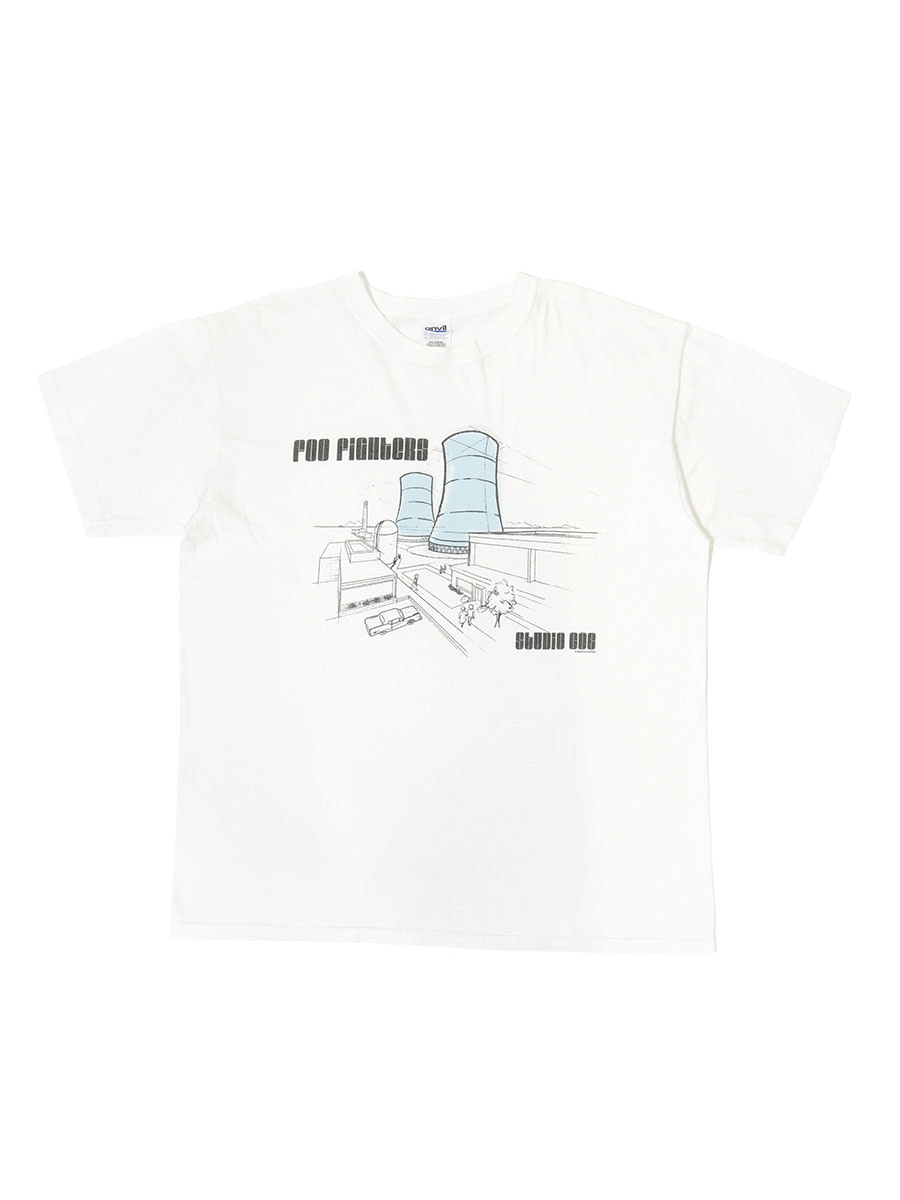00's anvil FOO FIGHTERS ''STUDIO 606'' プリントTシャツ ホワイト 表記(L)