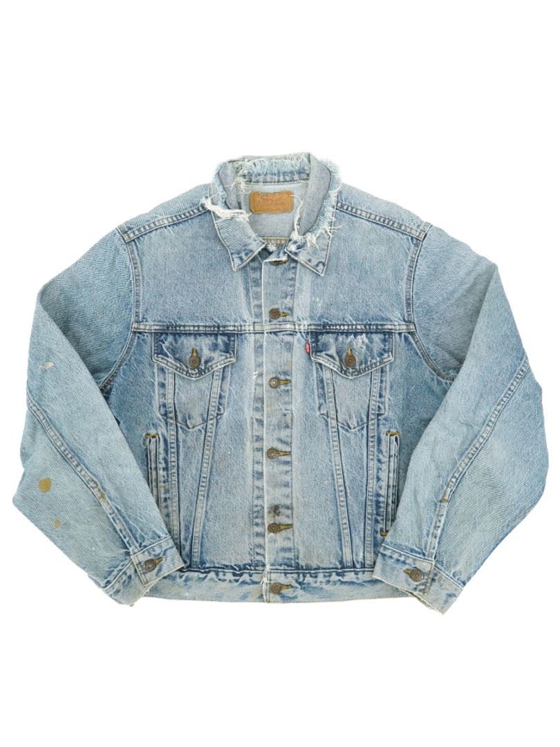 80's LEVI'S 70506-0216 4ポケ デニムジャケット ダメ―ジ 表記(48) USA製