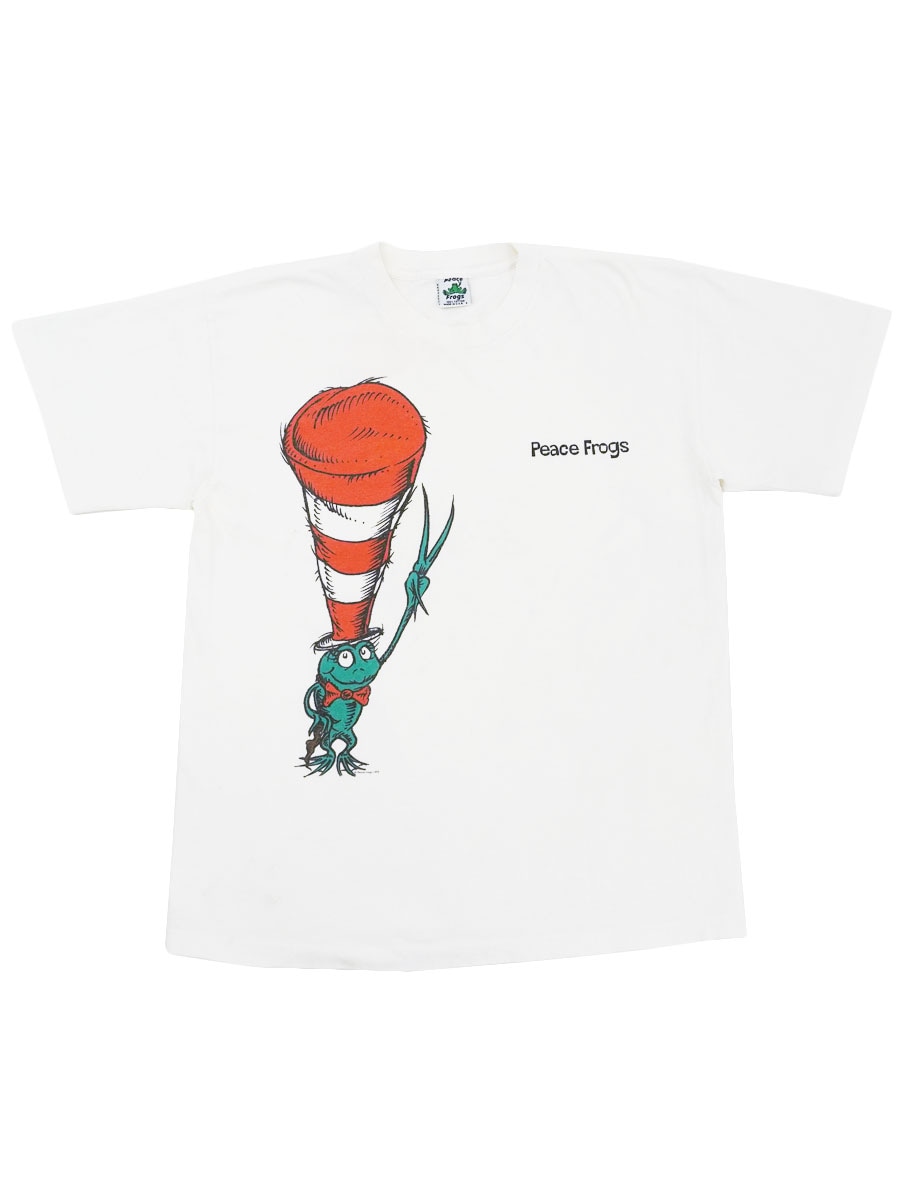 90's Peace Frogs ''キャット・イン・ザ・ハット'' Tシャツ 表記(L) USA製
