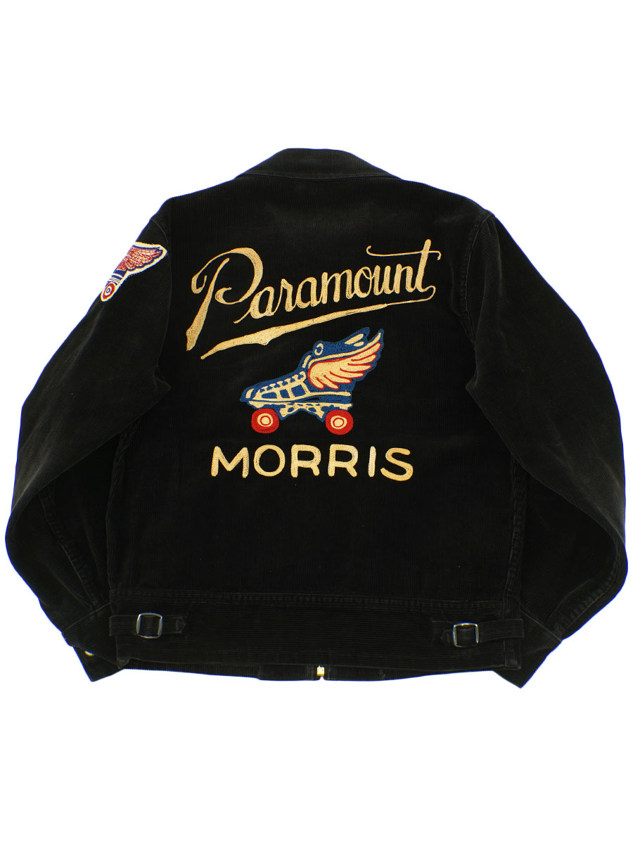 50's ''Paramount MORRIS'' ウィングフット コーデュロイ スポーツJKT ブラック 表記(36)