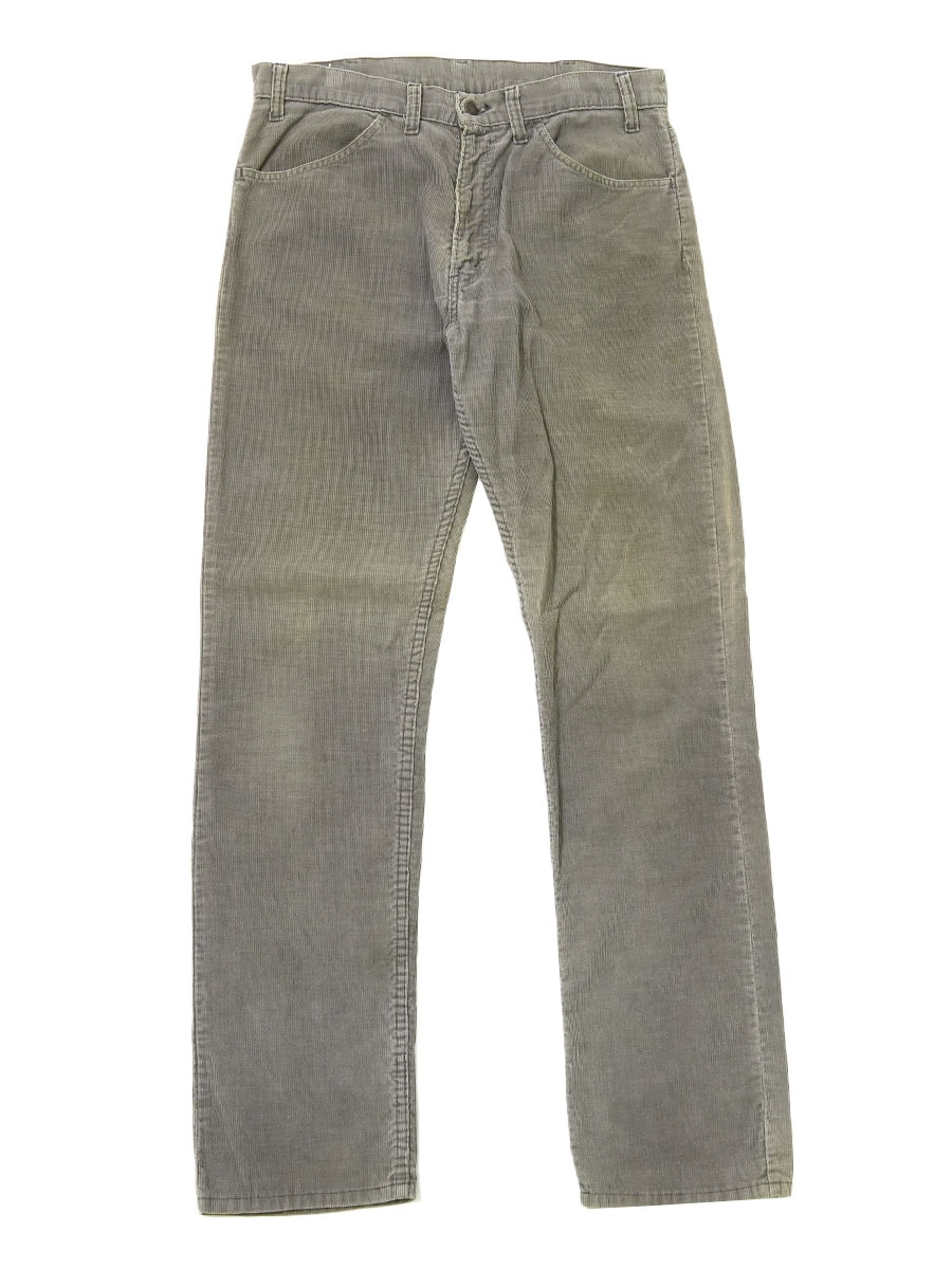 80's LEVI'S 519 コーデュロイパンツ チャコールグレー 実寸(W34 L33位) 