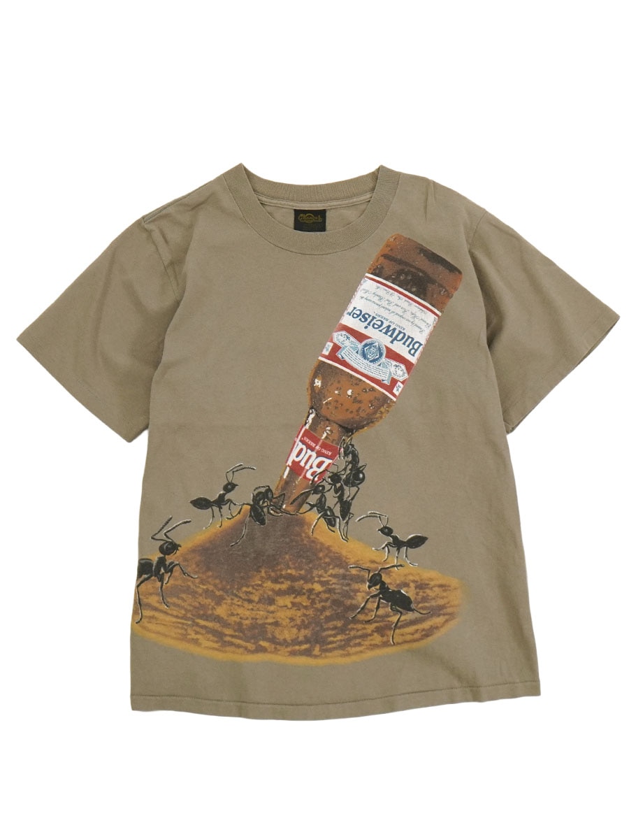 90's Changes Budweiser ''THIS BUD'S FOR YOU'' Tシャツ カーキ 表記(L) USA製