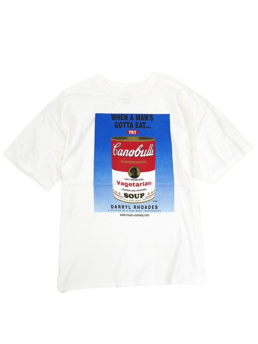 00's GILDAN ''Canobulls CONDENSED Vagetarian SOUP'' Tシャツ ホワイト 表記(XL)