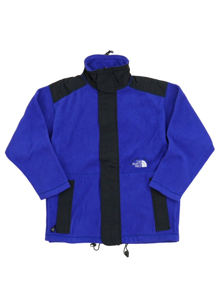 90's THE NORTH FACE EXTREME DREAMS フリースジャケット ブルー×ブラック 表記(M)