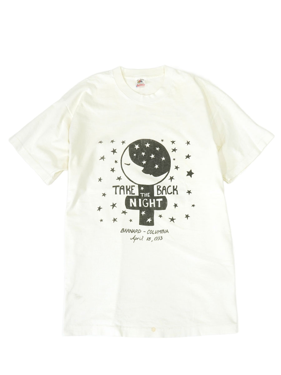 90's FRUIT OF THE LOOM ''TAKE BACK THE NIGHT'' 両面プリントTシャツ