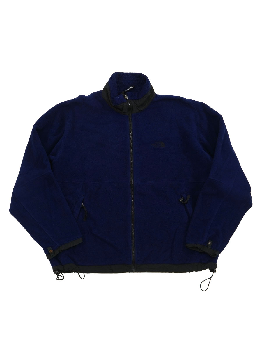 THE NORTH FACE フルジップ フリースジャケット ダークブルー 表記(XL)