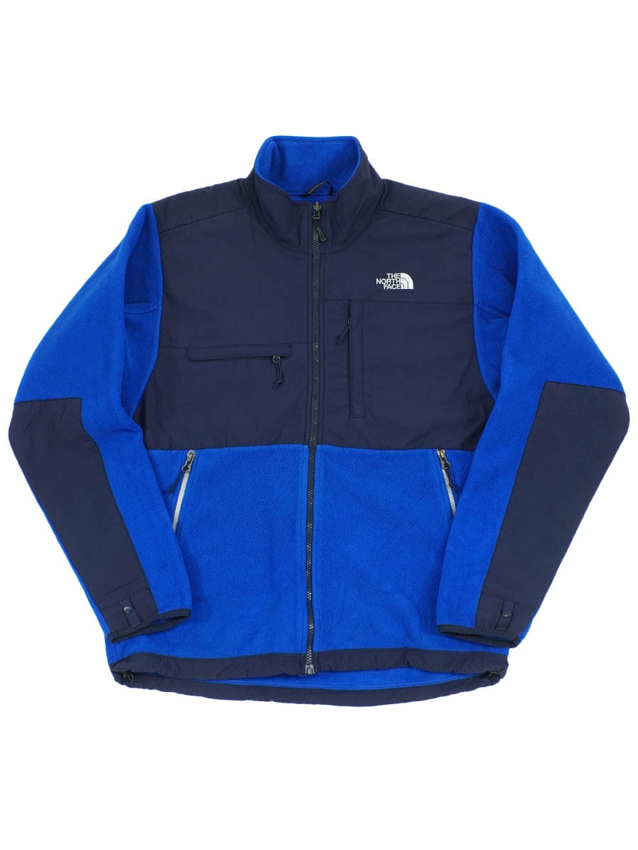 00's THE NORTH FACE ''DENALI'' フリースジャケット ブルー×ダークネイビー 表記(M)