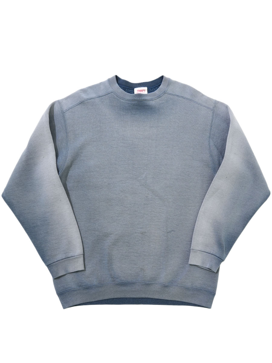 90's BVD クルーネックスウェット フェードネイビー 表記(L)