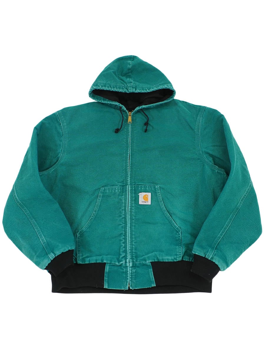 90's～ カーハート アクティブジャケット グリーン 実寸(L位) | すべて