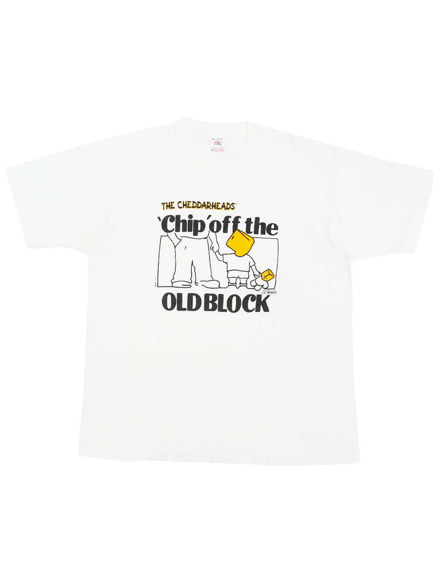 90's FRUIT OF THE LOOM ''THE CHEDDARHEADS'' Tシャツ ホワイト 表記(XL) USA製
