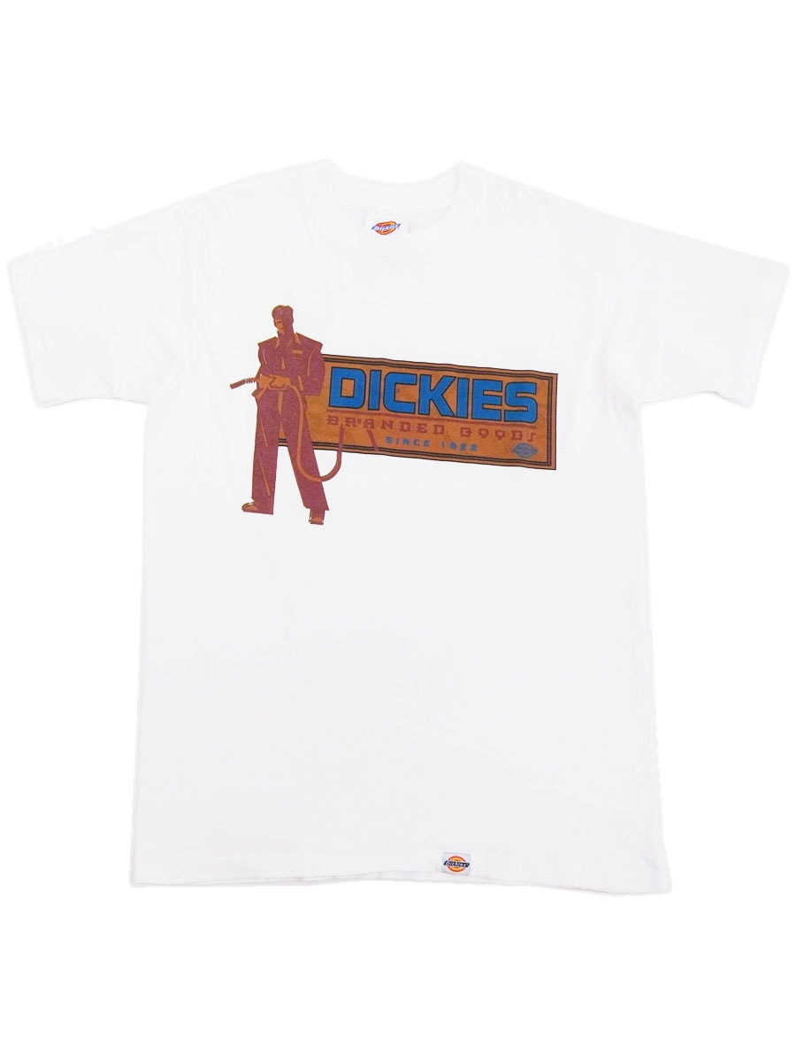 90's Dickies ''DICKIES BRANDED GOODS SINCE 1922'' Tシャツ ホワイト 表記(L) USA製