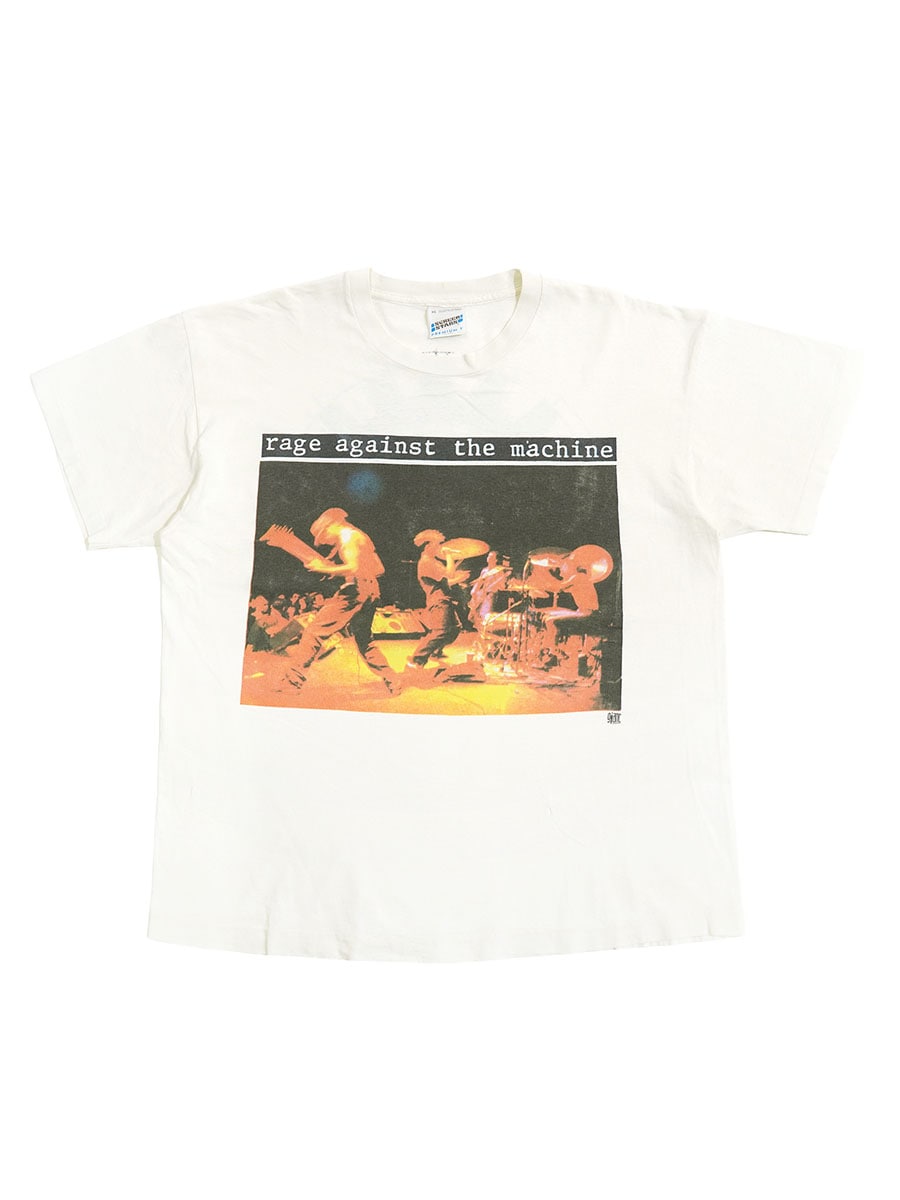 90's SCREEN STARS ”RAGE AGAINST THE MACHINE'' 両面プリント Tシャツ
