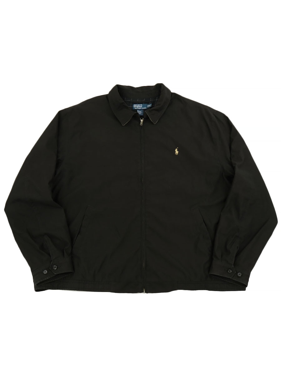 ラルフローレン スウィングトップ 裏ウィンドウ・ペンチェック ブラック 表記(3XL TALL) ビッグサイズ