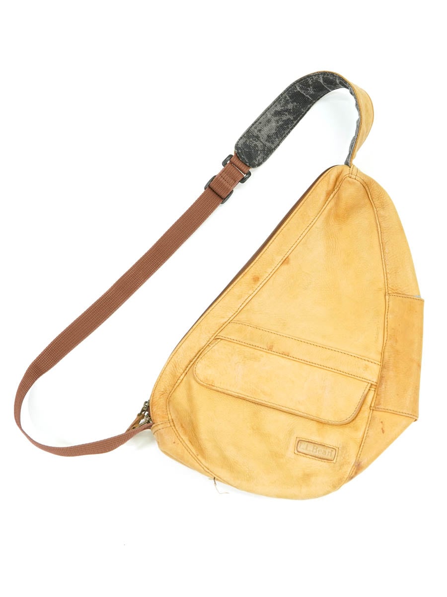 90's L.L.Bean × Ameribag レザーショルダーバッグ ライトブラウン