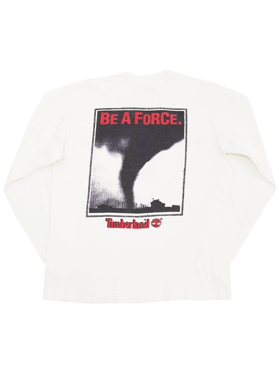90's FRUIT OF THE LOOM ''Timberland'' 両面プリント ロングスリーブT