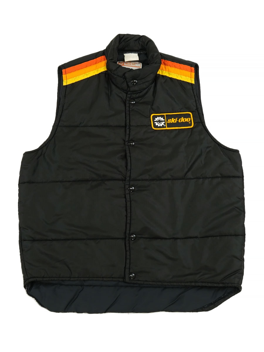 70's BOMBARDIER ''SKI-DOO'' リップストップ レーシングベスト 黒