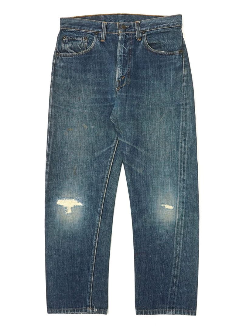60's Levi's 505 BIG-E デニムパンツ 味ありリペア 良雰囲気 実寸(W30 L26)