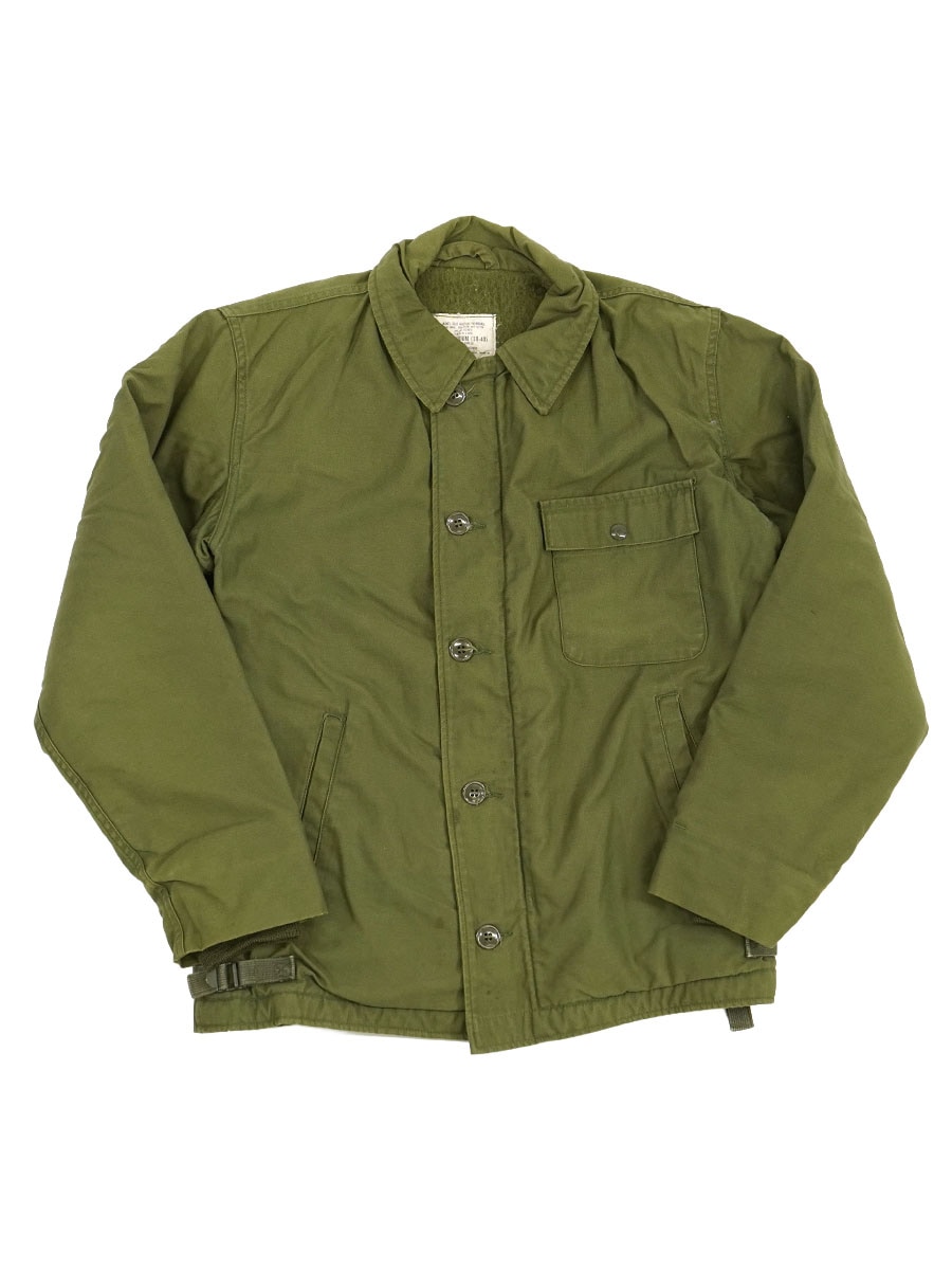 '82 U.S.NAVY A-2 デッキジャケット 表記(M) ステンシル