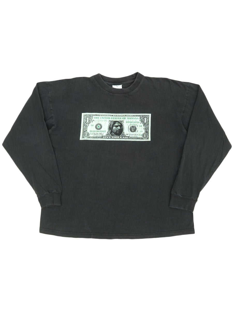 90's NIRVANA ''HTE UNITED STATES OF NIRVANA ONE DOLLAR'' 両面