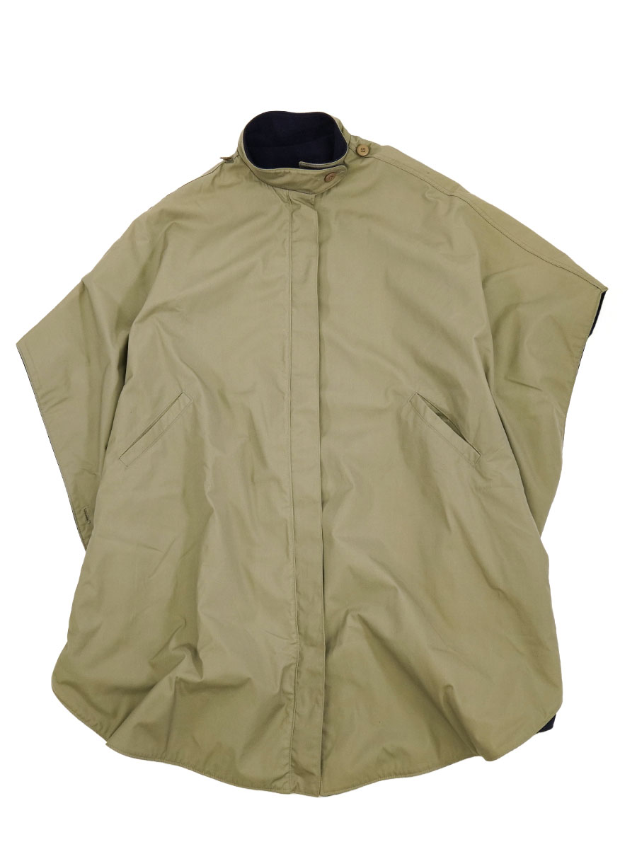 C*n様 WOOLRICH ポンチョ 80's Woolrich WOMAN リバーシブルポンチョン 実寸(レディースXL位
