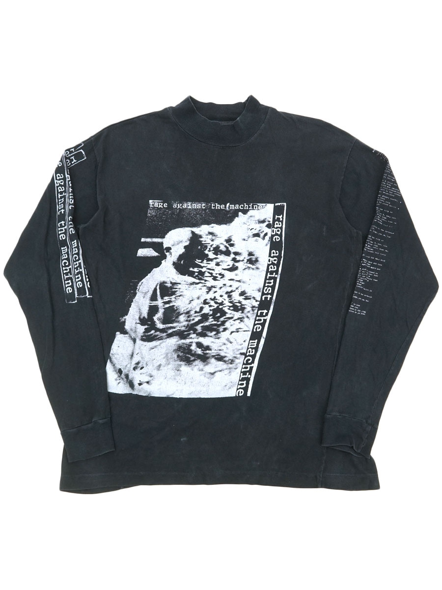 90's Super TEXIMP ''RAGE AGAINST THE MACHINE'' 両面袖プリント