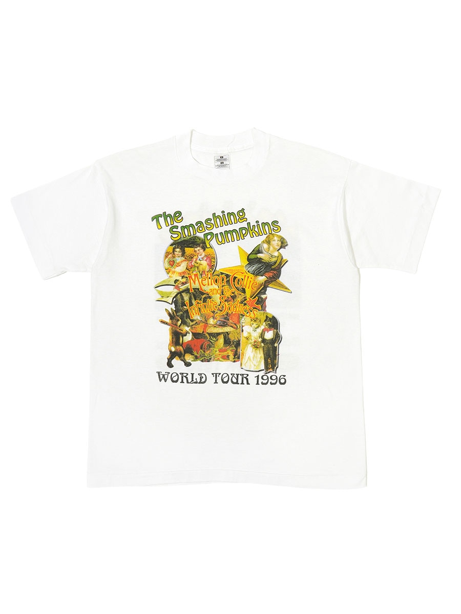 90's FRUIT OF THE LOOM スマッシング・パンプキンズ ''Mellon Collie & the Infinite Sadness WORLD TOUR 1996 '' 両面プリント Tシャツ 表記(L)